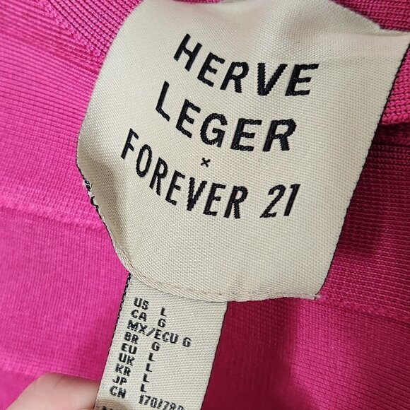 HERVE LEGER X FOREVER 21 Pink Bandage Mini Skirt - Picture 3 of 4